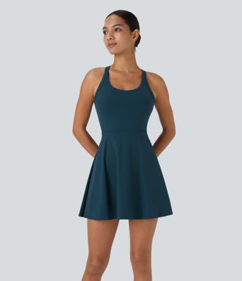 Vestido Activo Retorcido Sin Espalda