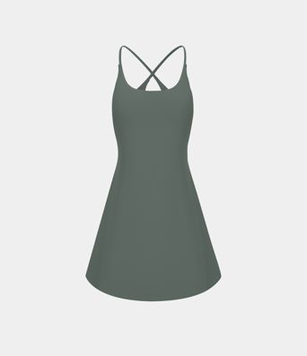 SoftlyZero™ Plush Backless Active Dress A-C Cups
