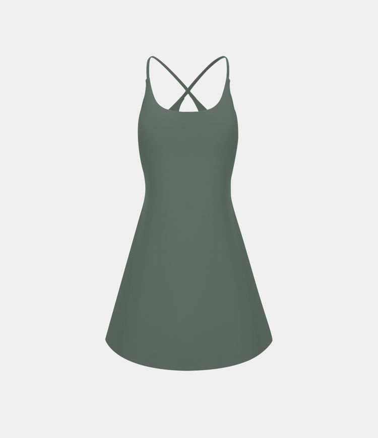 SoftlyZero™ Plush Backless Active Dress A-C Cups