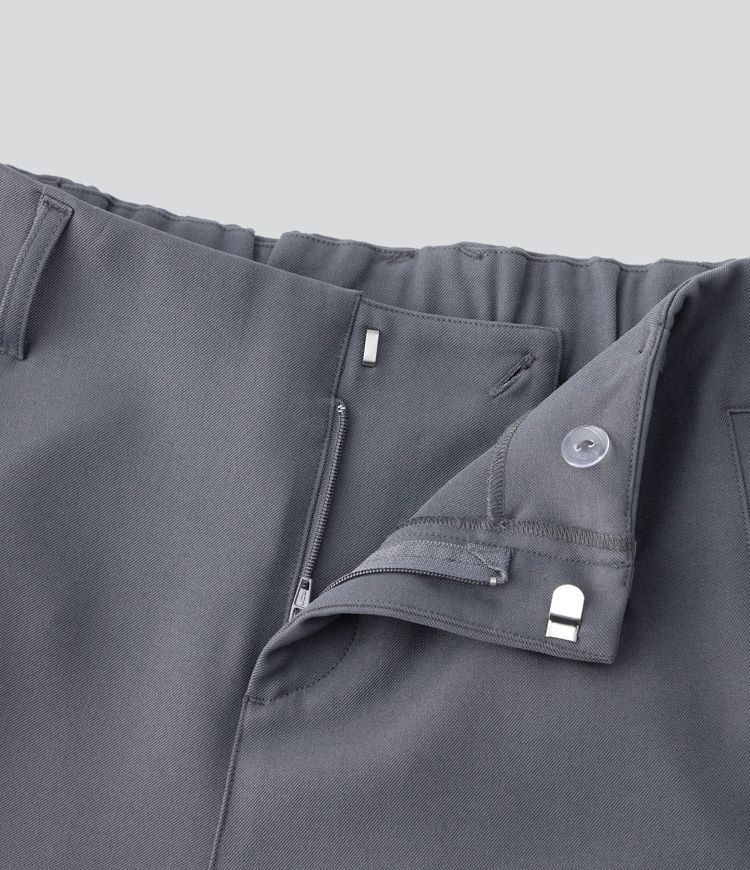 Pantalón pierna recta bolsillo lateral tiro bajo