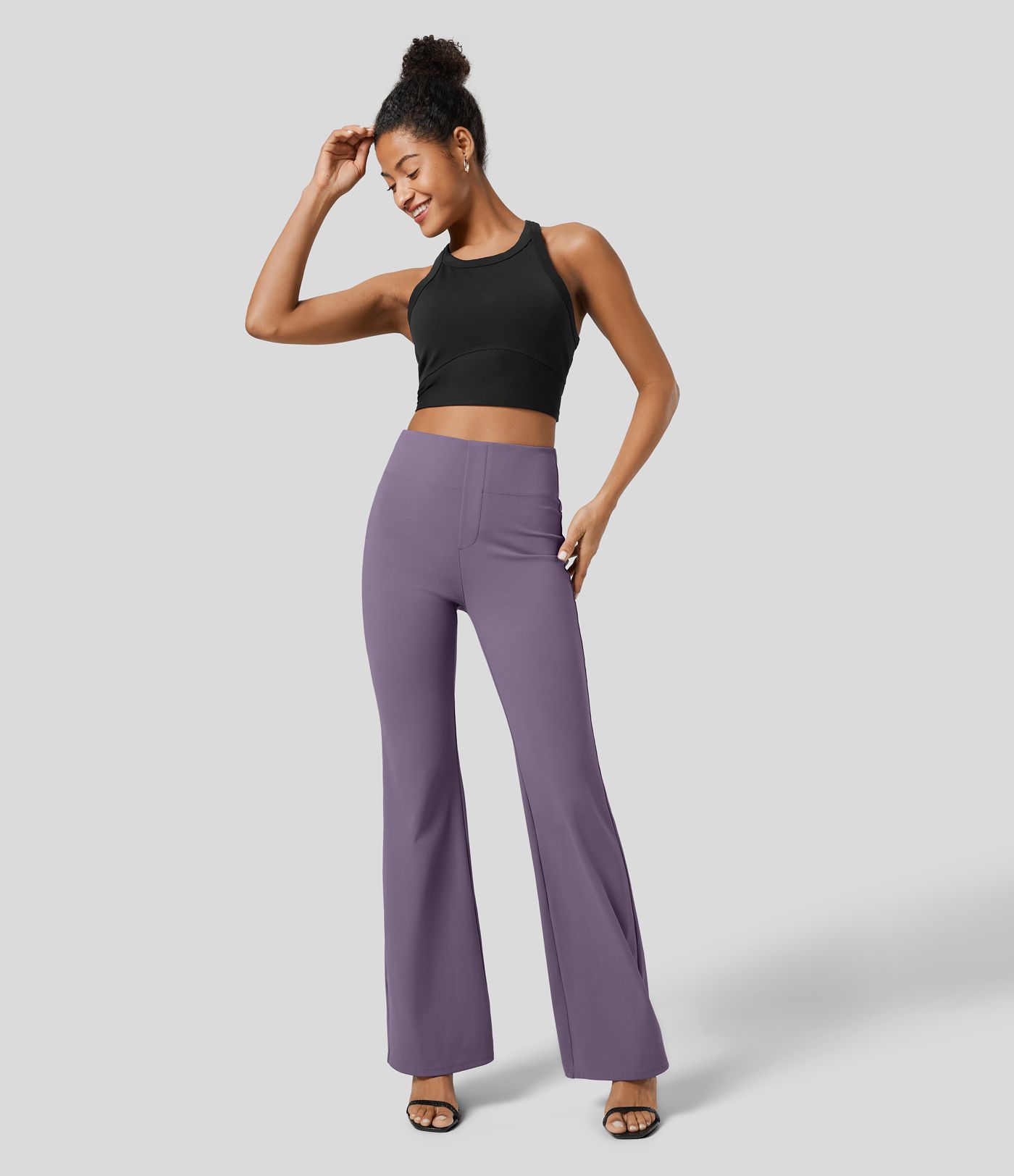 Halara Flex™ High Waisted Back Side Pocket Slight Flare Work Pants
