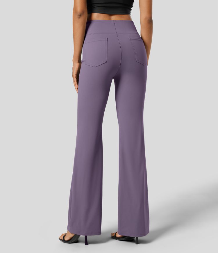 Halara Flex™ High Waisted Back Side Pocket Slight Flare Work Pants