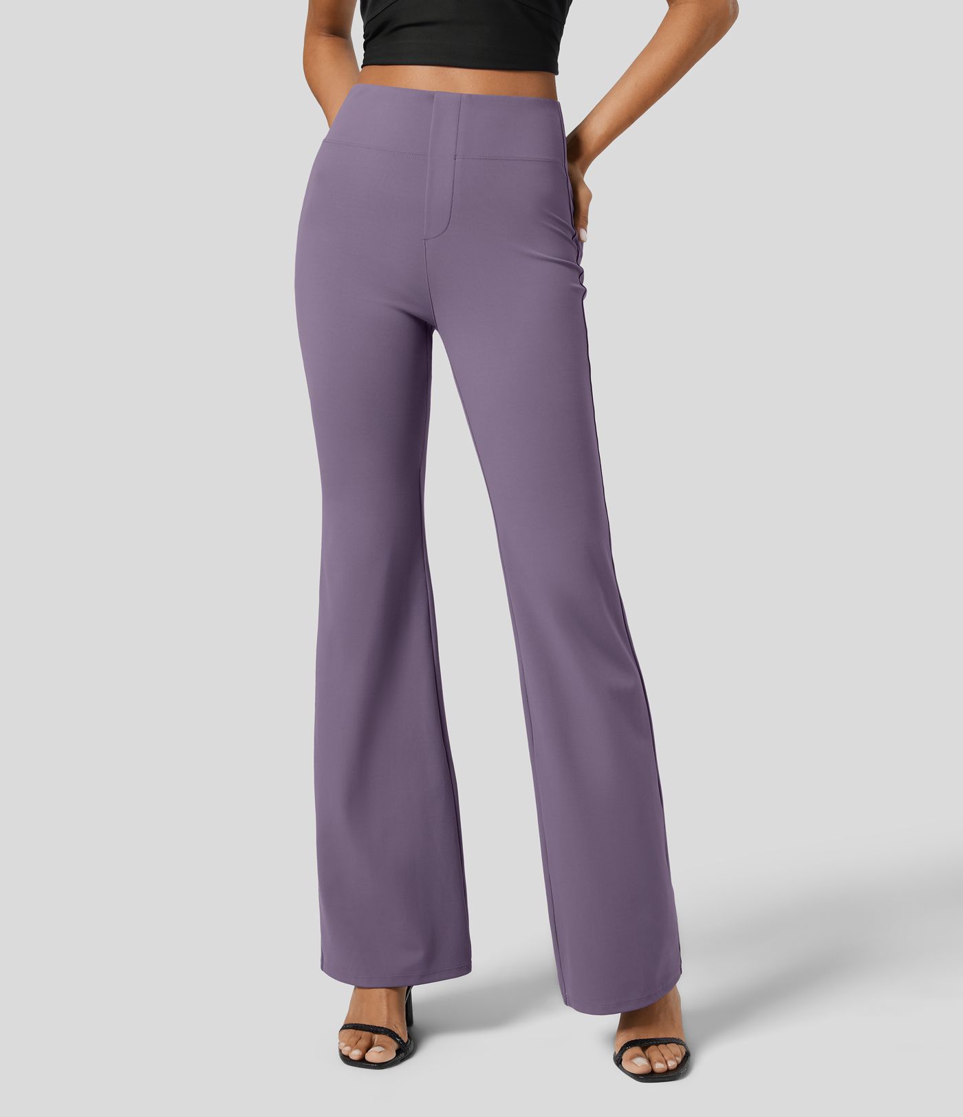 Halara Flex™ High Waisted Back Side Pocket Slight Flare Work Pants