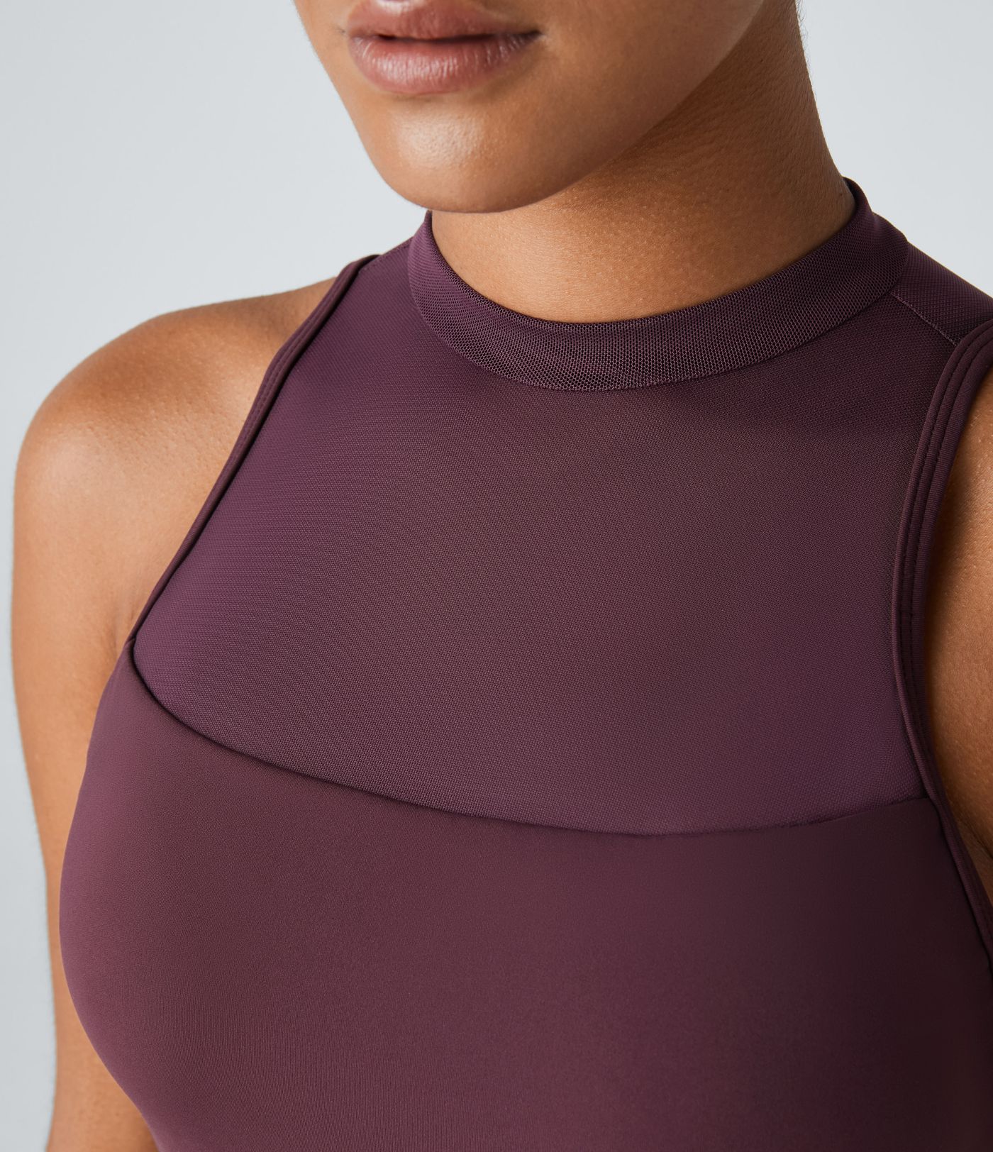 Softlyzero™ Airy Contrast Mesh Buckle Backless Split 2-in-1 Side Pocket Cool Touch Dance Active Dress-Easy Peezy Edition