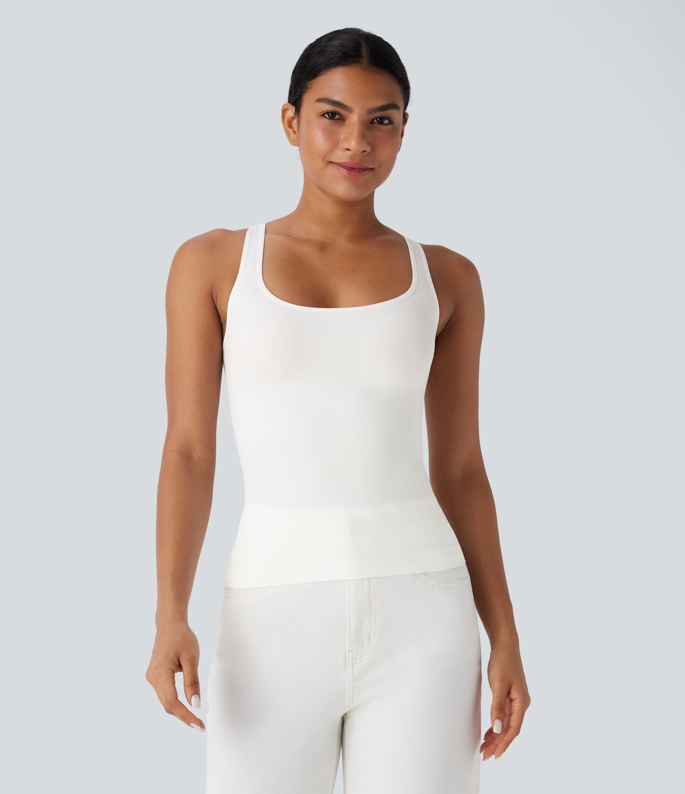 OneForm Seamless Flow Square Neck Lounge Shapewear Tank Top