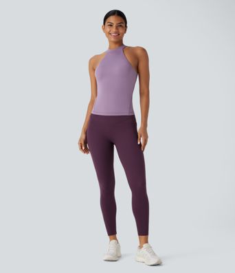 Top Softlyzero™ deportivo yoga sin espalda cuello redondo - UPF50+