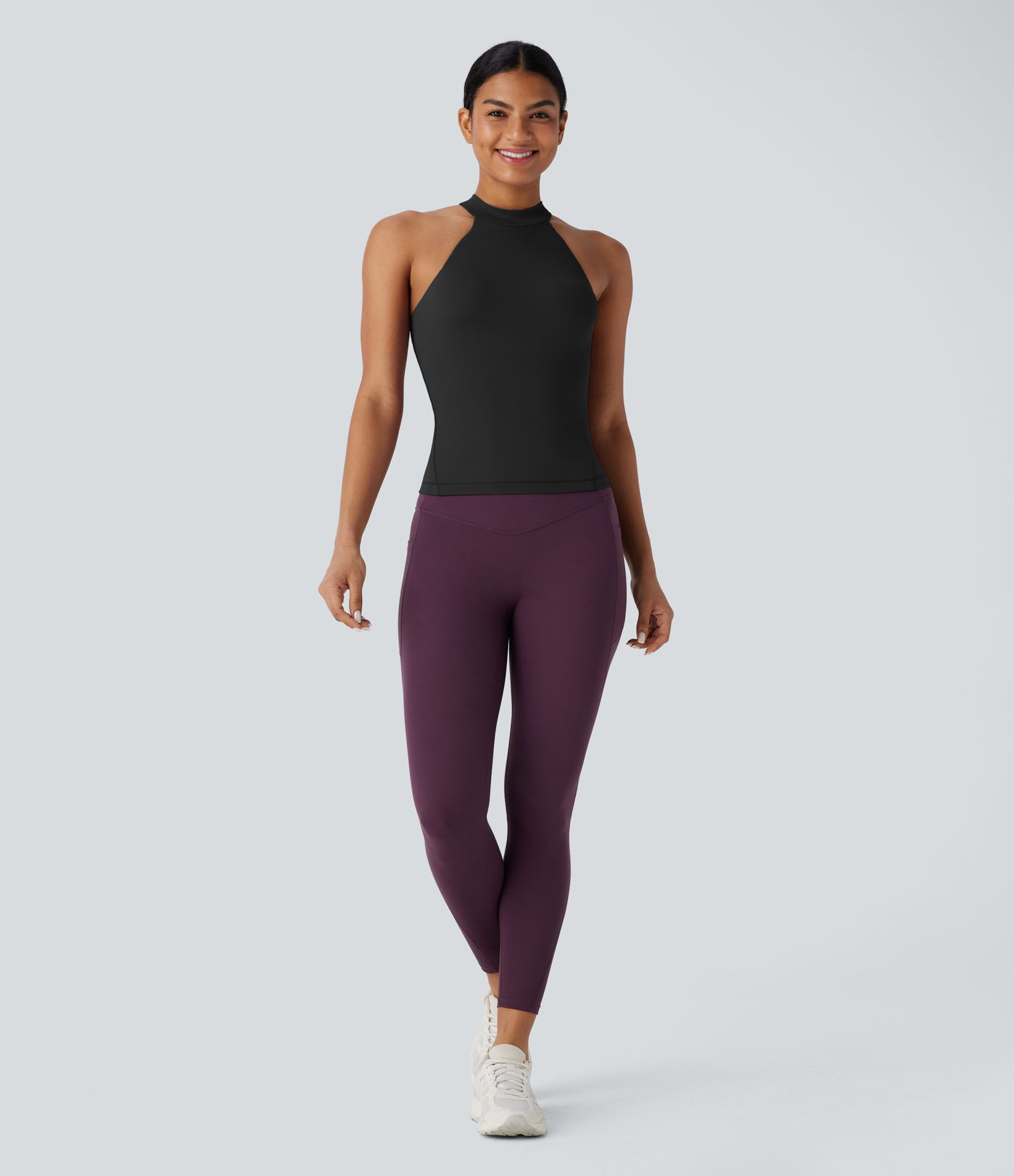 SoftlyZero™ Round Neck Yoga Sports Top-UPF50+