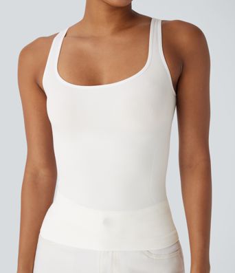 OneForm Seamless Flow Square Neck Lounge Shapewear Tank Top