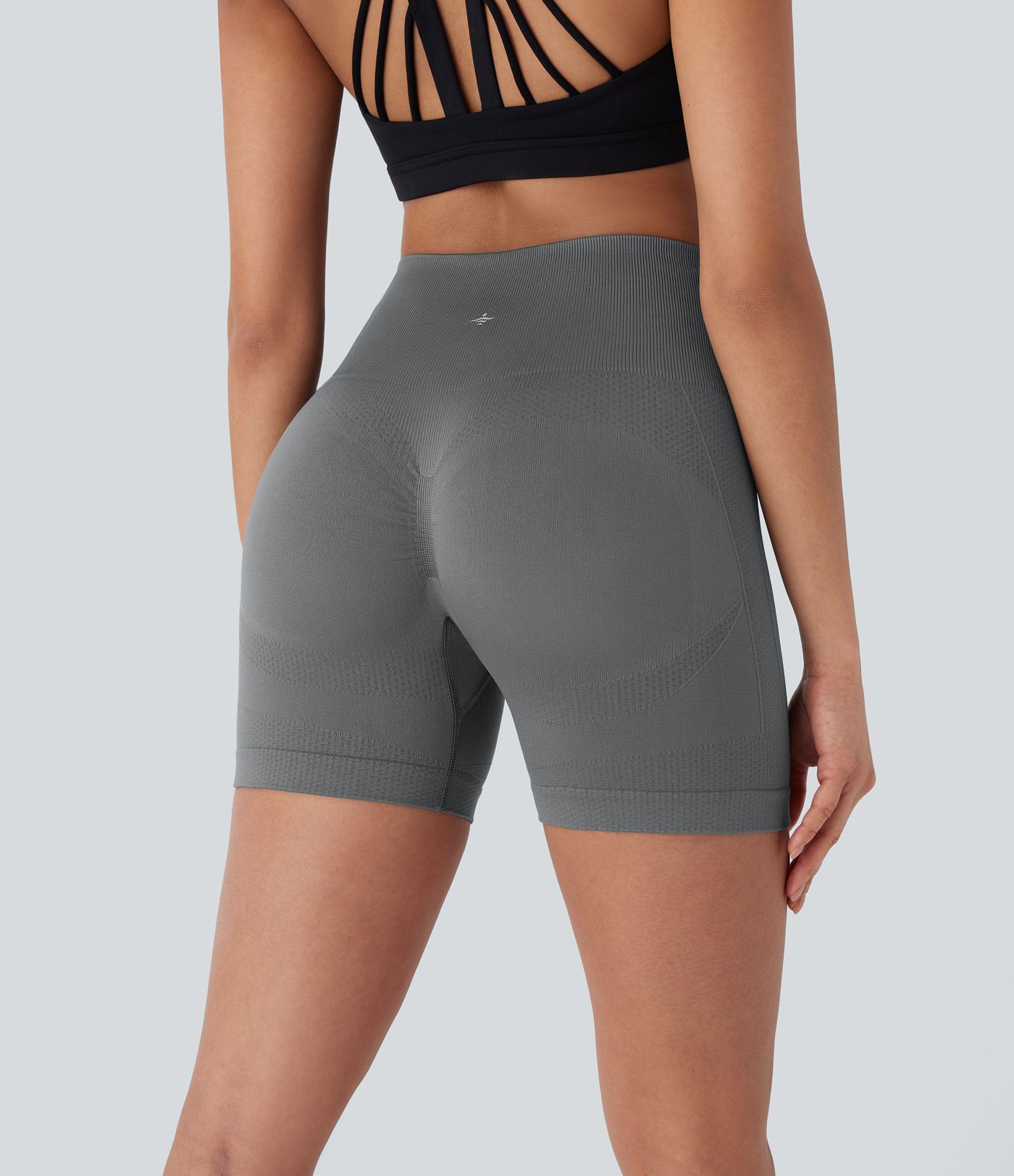 OneForm Seamless Flow High Waisted Tummy Control Butt Lifting Yoga Biker Shorts 5''