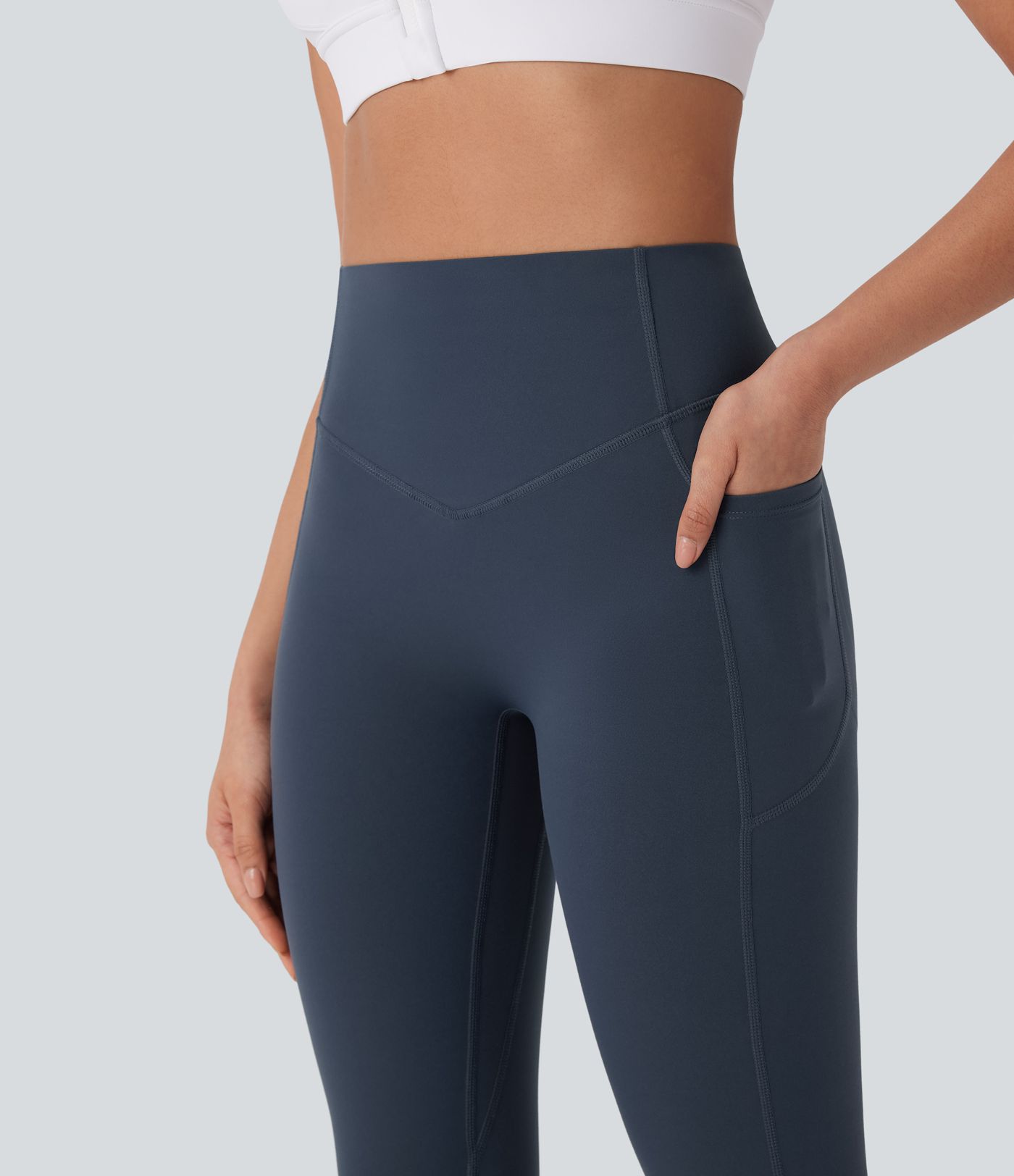 Halara UltraSculpt™ High Waisted Tummy Control Butt Lifting Ruched Pocket Shaping Yoga Leggings