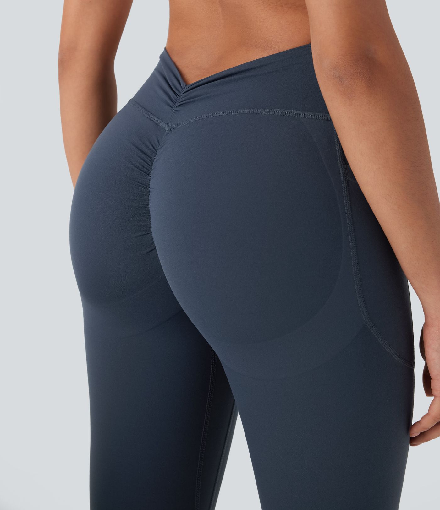 Halara UltraSculpt™ High Waisted Tummy Control Butt Lifting Ruched Pocket Shaping Yoga Leggings