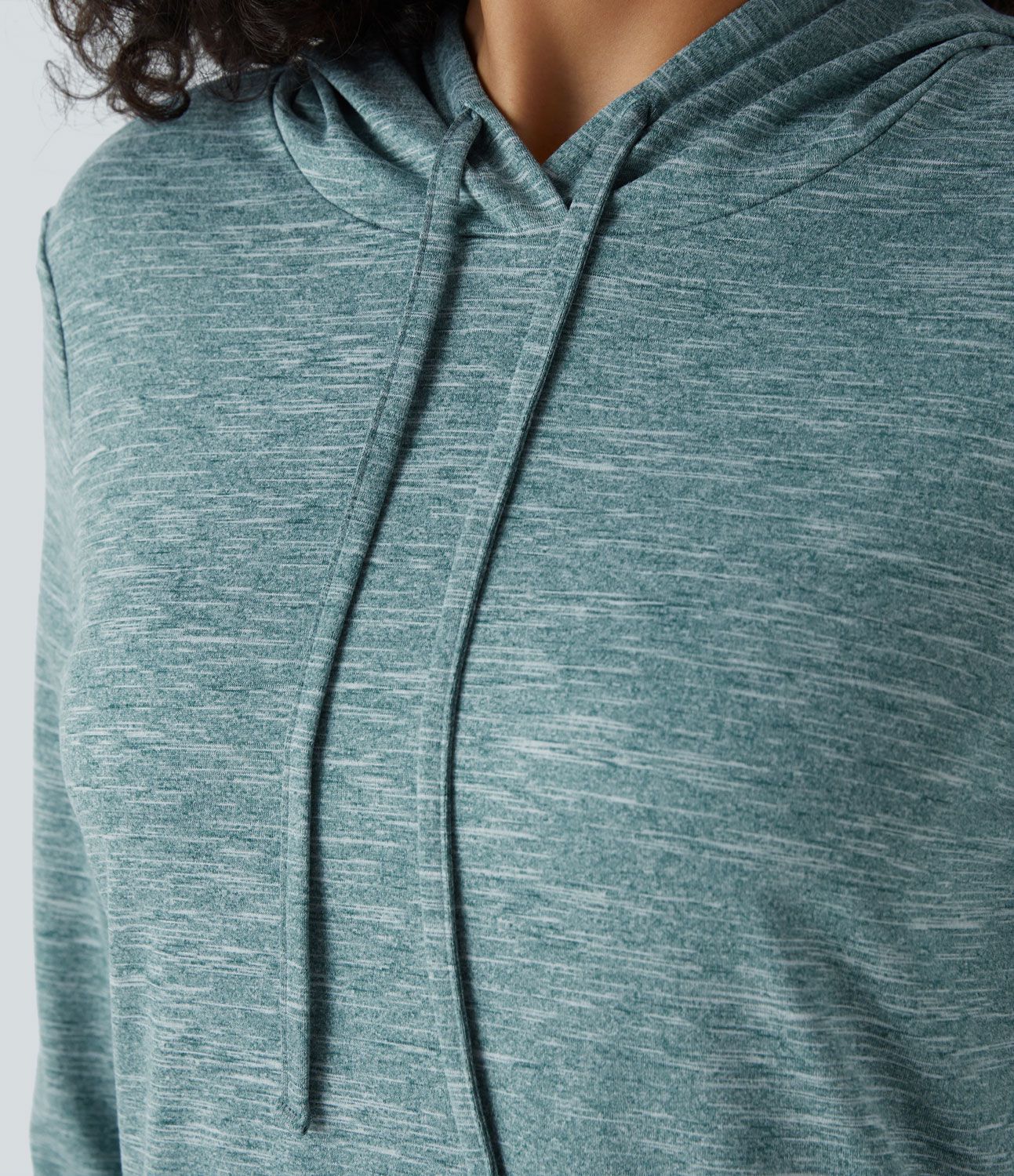 Drawstring Hooded Long Sleeve Side Pocket Mini Casual Dress