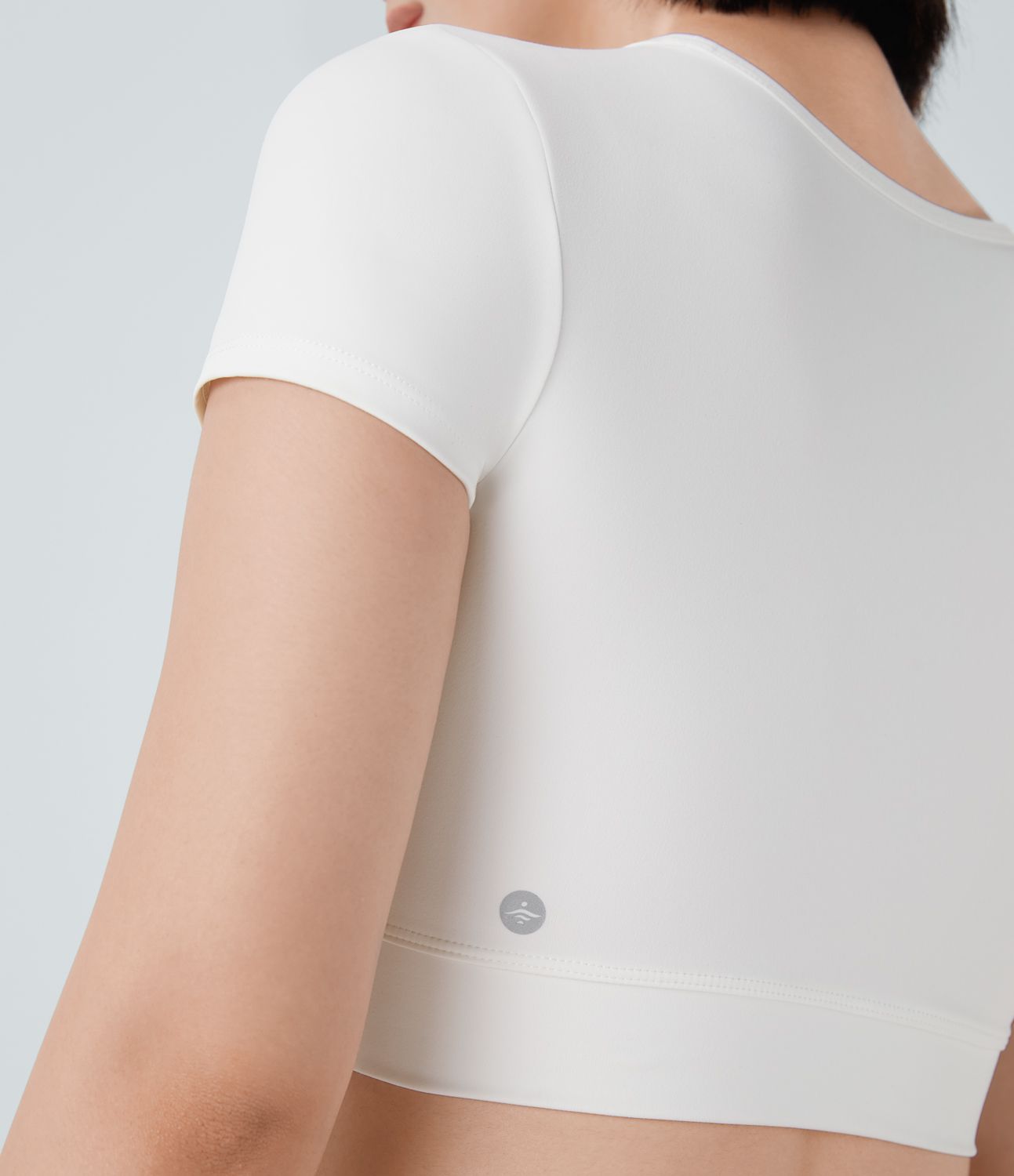 Softlyzero™ Plush Crossover Hem Cropped Sports Top