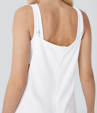 Pocket Casual Cargo Linen-Feel Jumpsuit