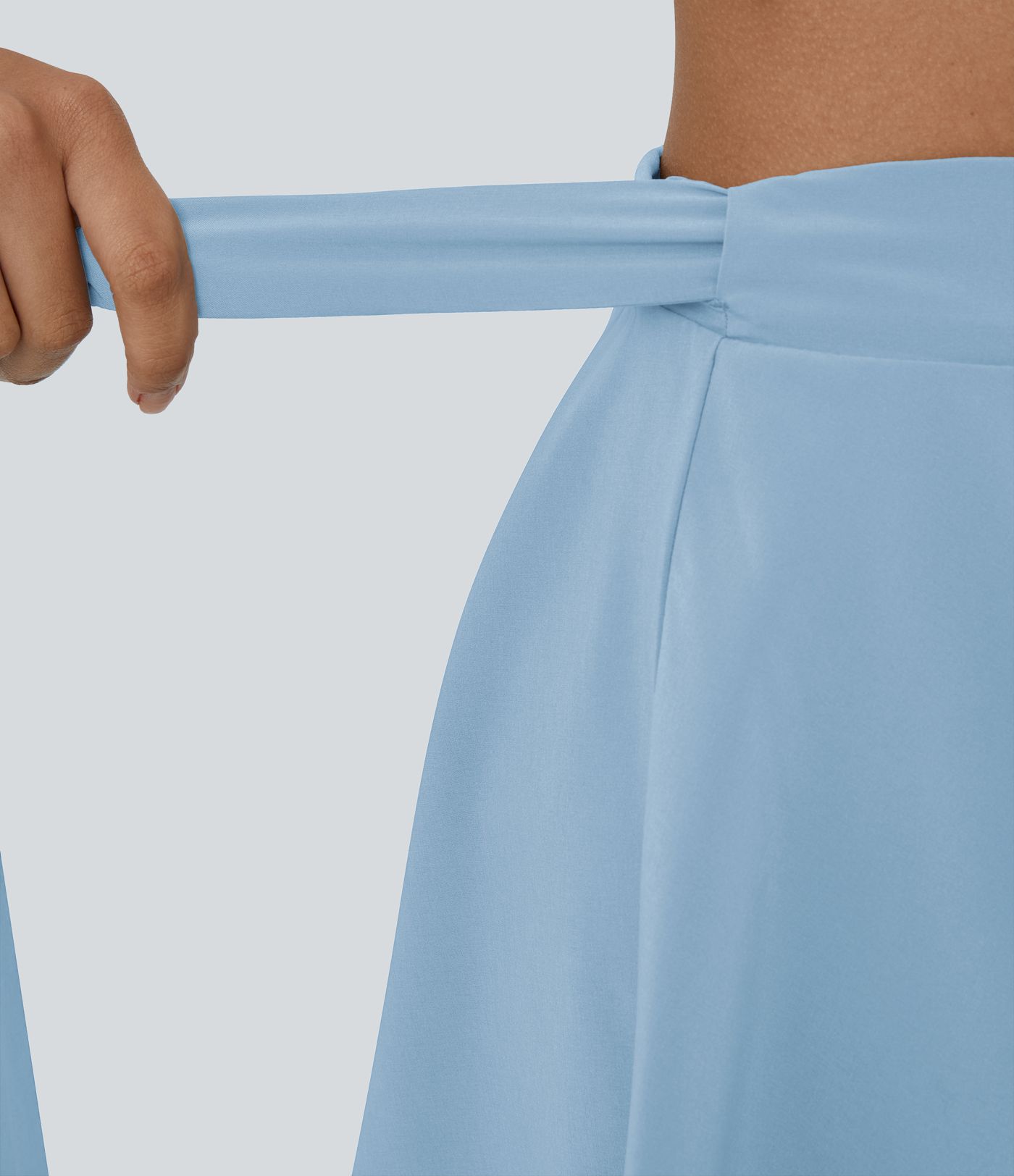 Breezeful™ Jupe Évasée Casual Taille Haute 2 en 1 Poche Latérale Séchage Rapide