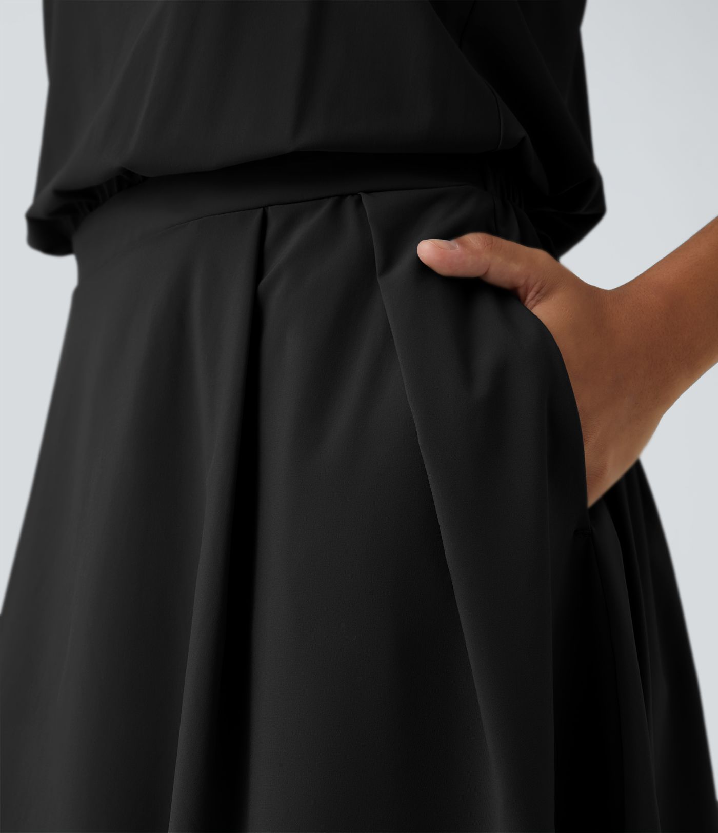 Breezeful™ Cut Out Pocket Pleated Mini Quick Dry Casual Dress