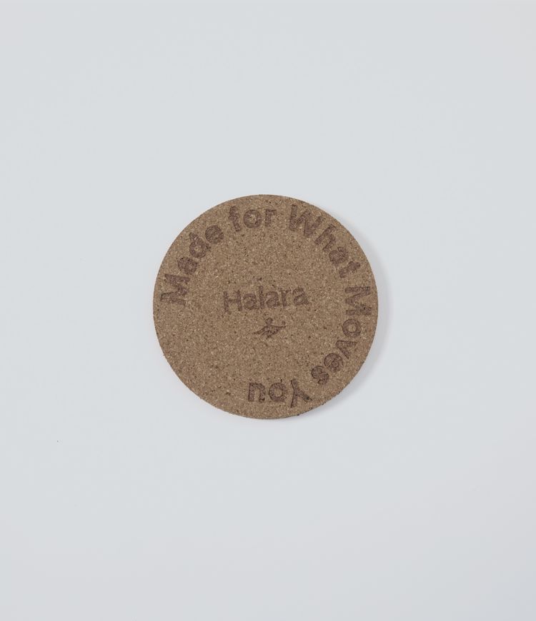 Posavasos redondo letra Halara