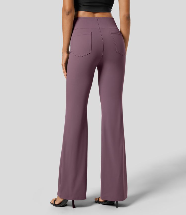 Halara Flex™ High Waisted Back Side Pocket Slight Flare Work Pants