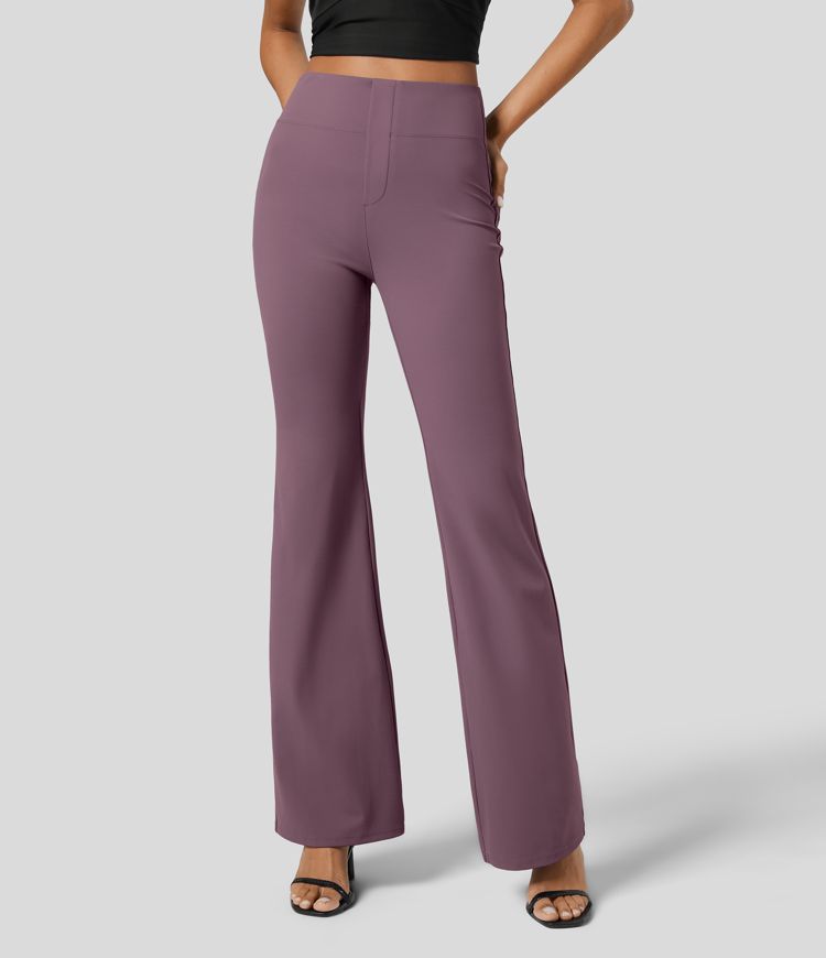 Halara Flex™ High Waisted Back Side Pocket Slight Flare Work Pants