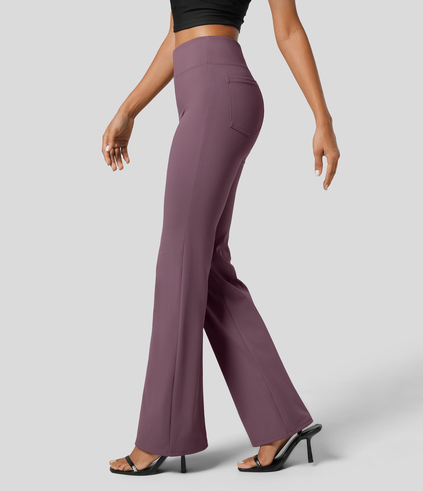 Halara Flex™ High Waisted Back Side Pocket Slight Flare Work Pants