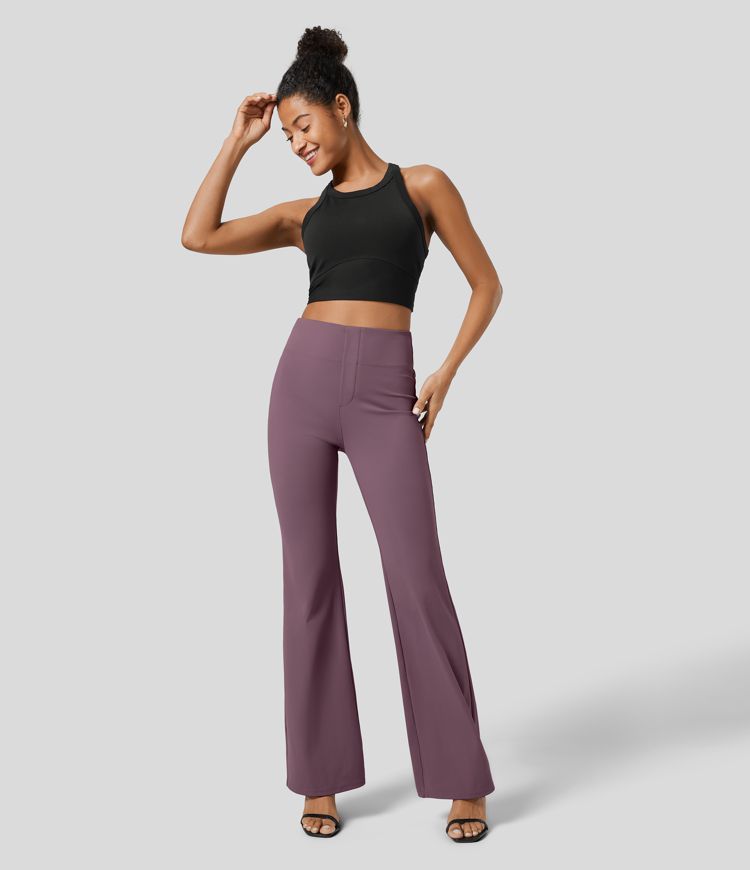 Halara Flex™ High Waisted Back Side Pocket Slight Flare Work Pants