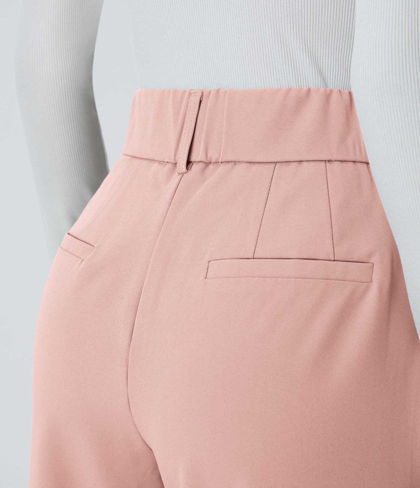 Pantalon tailleur Halara Flex™ fuselé uni, taille haute, avec poches