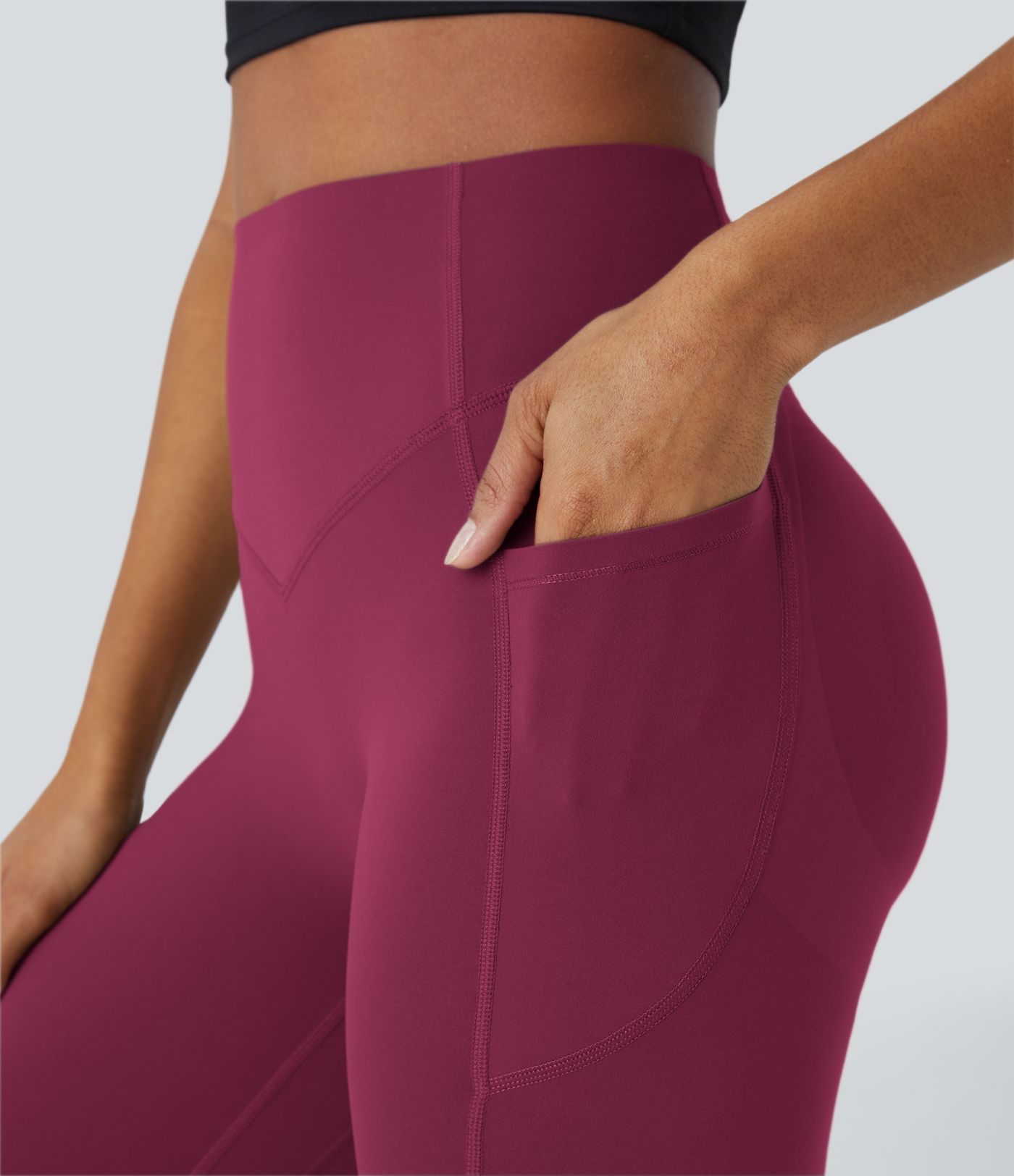 Halara UltraSculpt™ Leggings de Controle du Ventre et Sculptant les Fesses Taille Haute avec Poches