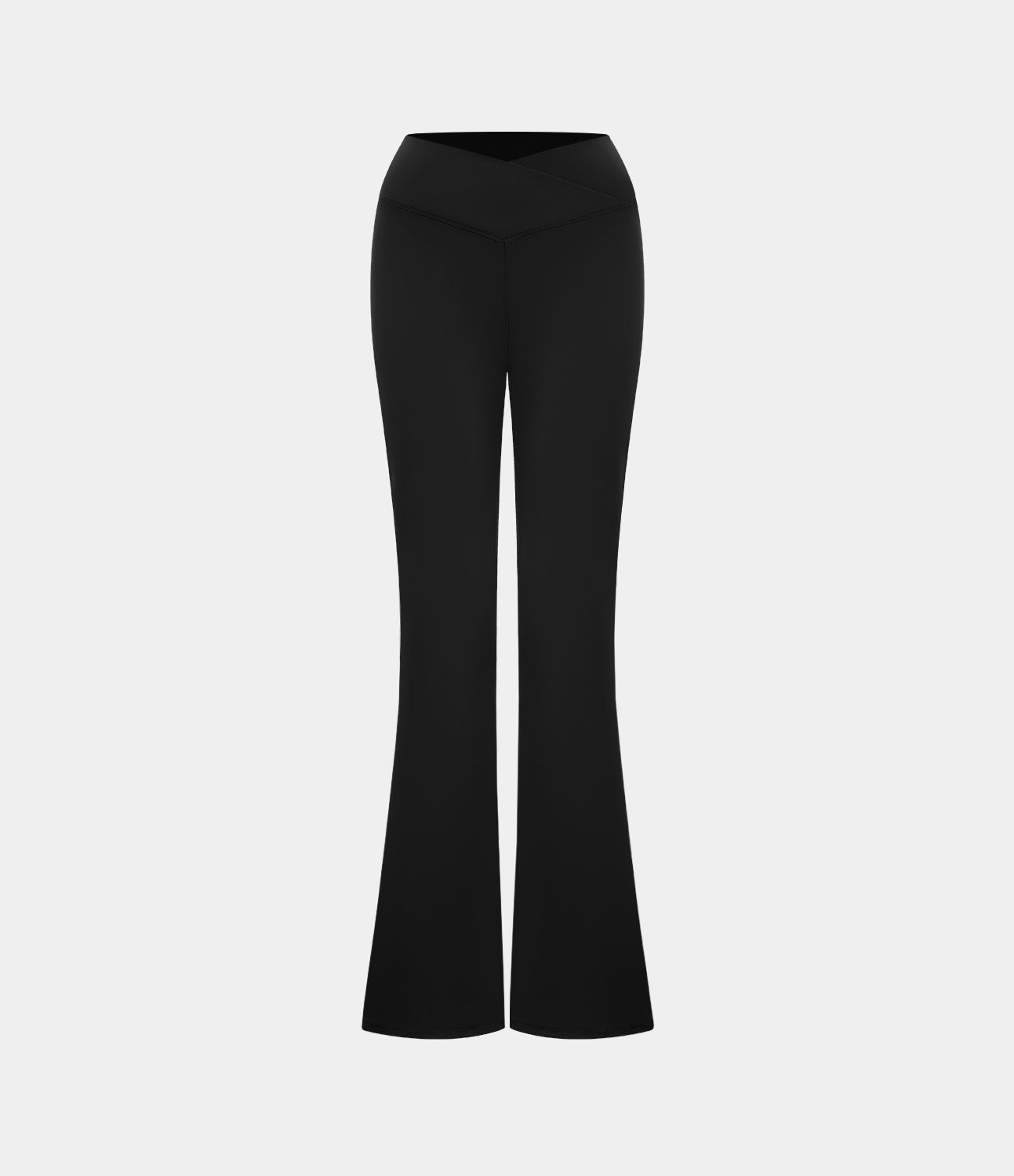 Cross Over High Waist Back Pocket Super Flare Leggings