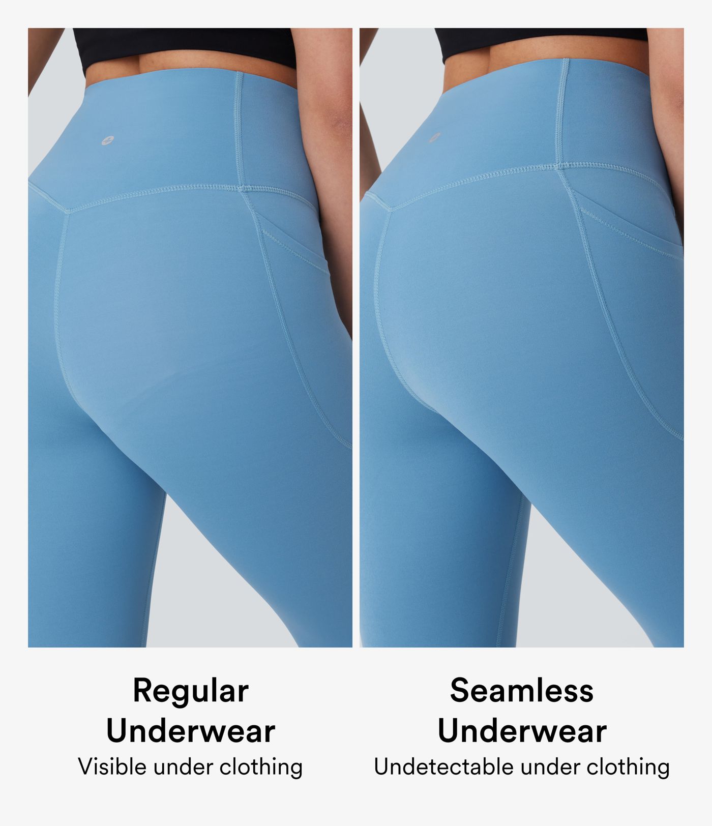 Seamless Mid Rise Casual Leak Protection Underwear Panties