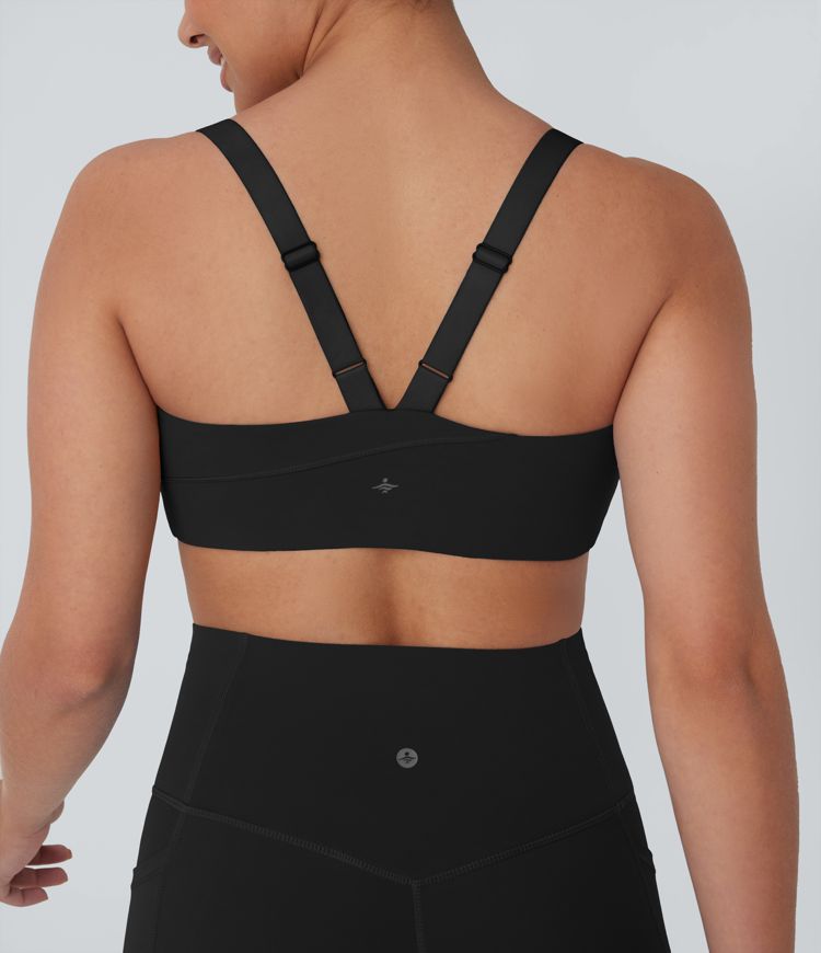 Halara UltraSculpt™ Medium Support  U Neck Workout Sports Bra A-C Cups