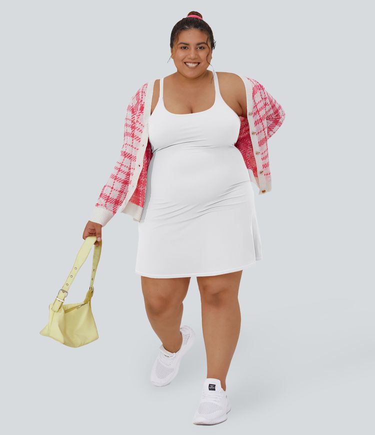 Robe d'Activité Quotidienne SoftlyZero™ Plush 2-en-1 Flare Taille Plus - Plus Longue