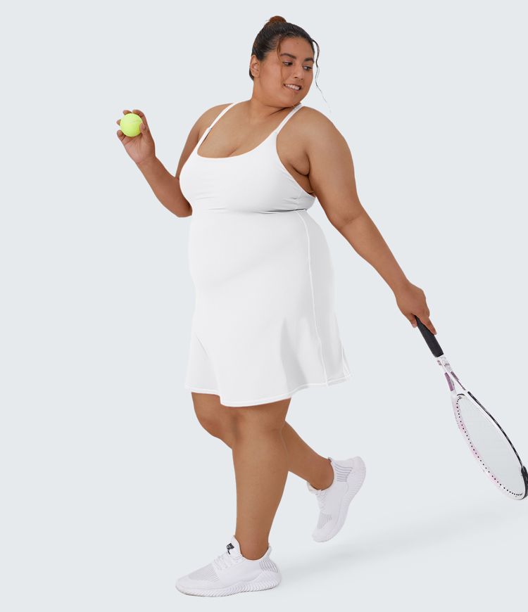 Robe d'Activité Quotidienne SoftlyZero™ Plush 2-en-1 Flare Taille Plus - Plus Longue