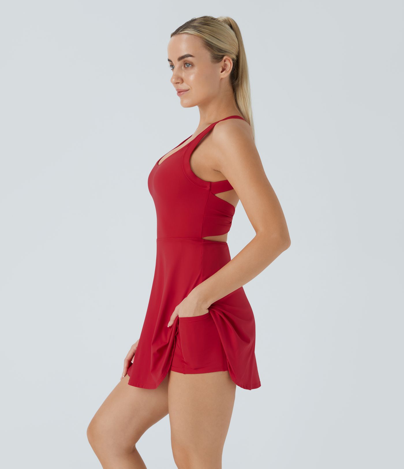 Backless Twisted Active Dress