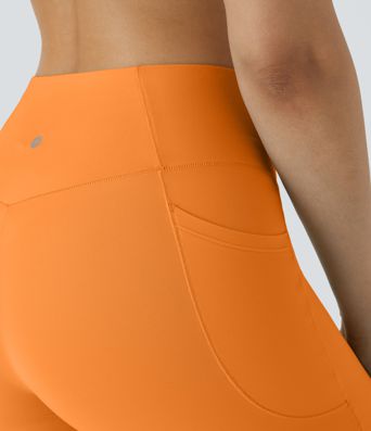 SoftlyZero™ High Waisted Crossover Pocket Yoga Biker Shorts 7"-UPF50+