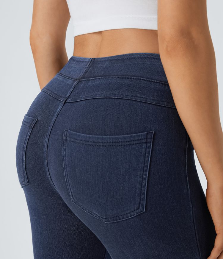 Halara Flex™ Jegging Casual Taille Haute Tricot Extensible Poche Latérale Arrière
