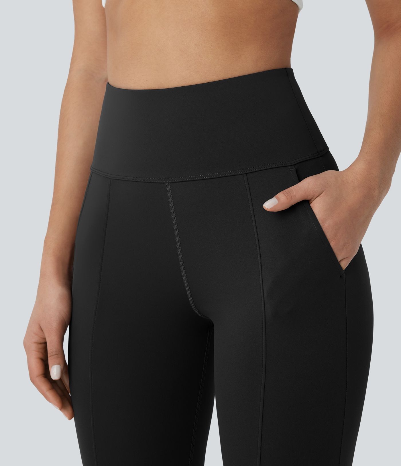 High Waisted Pocket Capri Yoga Leggings