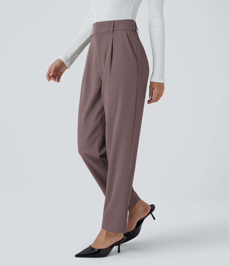 Halara Flex™ High Waisted Pocket Solid Work Tapered Pants