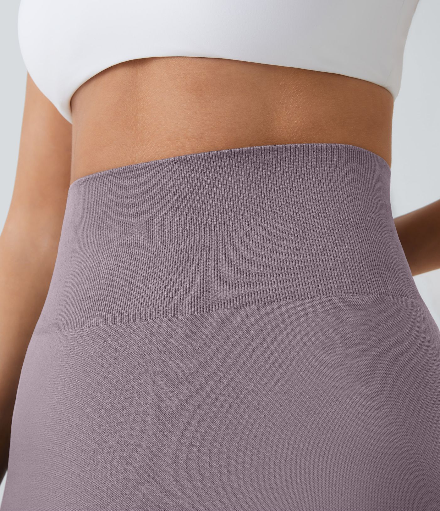 Leggings levantamiento glúteos liso tiro alto flujo sin costura