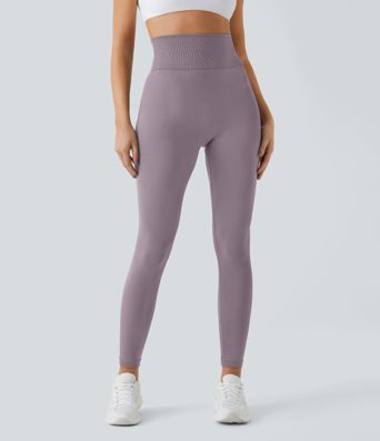 Leggings levantamiento glúteos liso tiro alto flujo sin costura