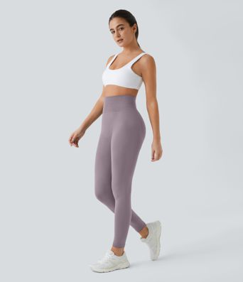 Leggings levantamiento glúteos liso tiro alto flujo sin costura