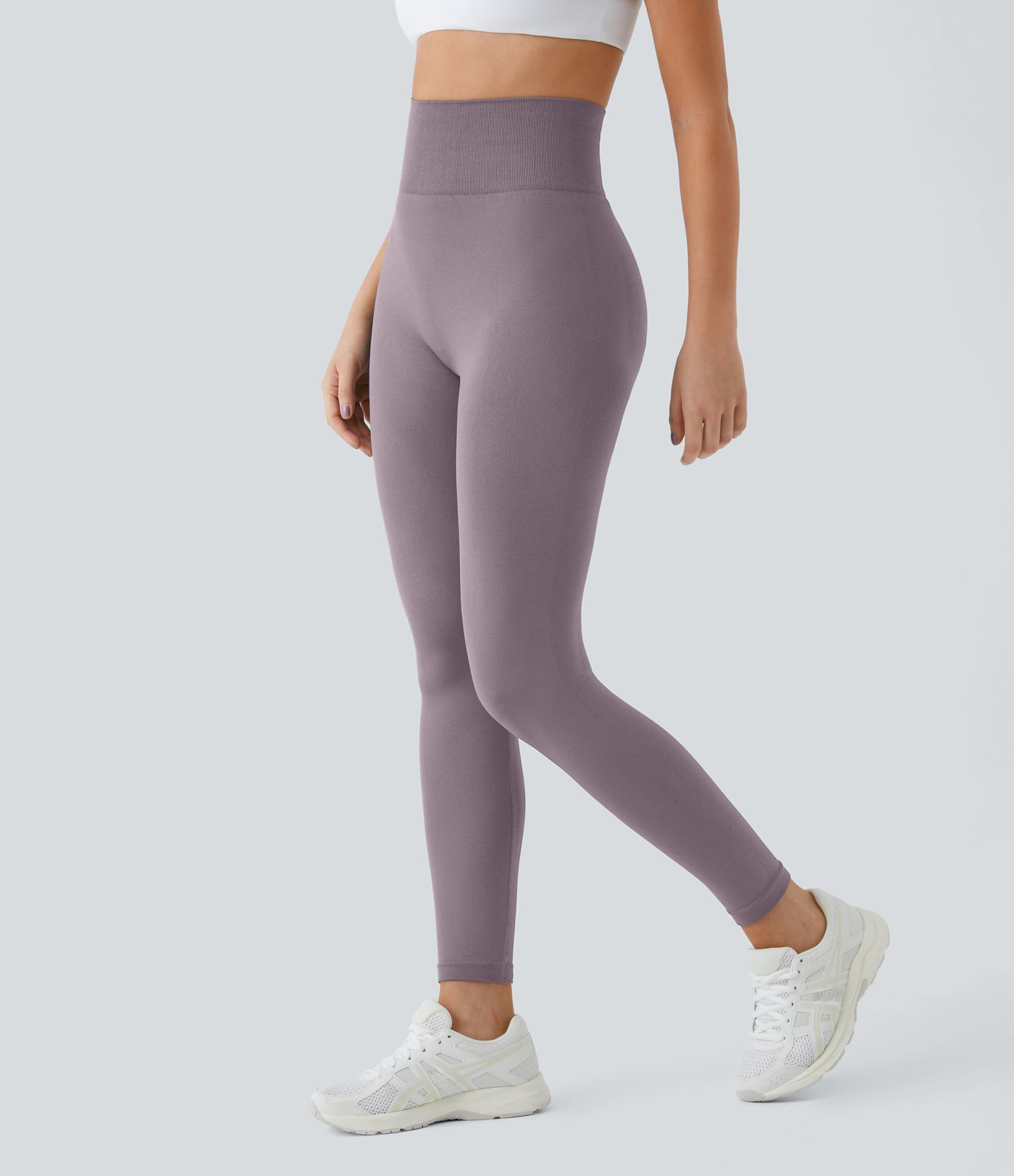 Leggings levantamiento glúteos liso tiro alto flujo sin costura