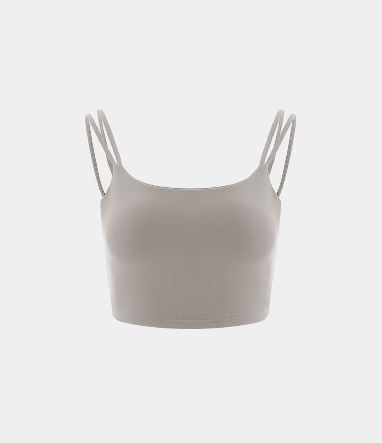 Scurt Yoga Top cu Duble Bretele