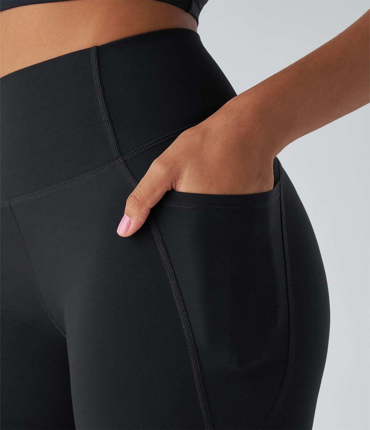 Halara UltraSculpt™ High Waisted Tummy Control Pocket Training Bike Running Shorts 7''