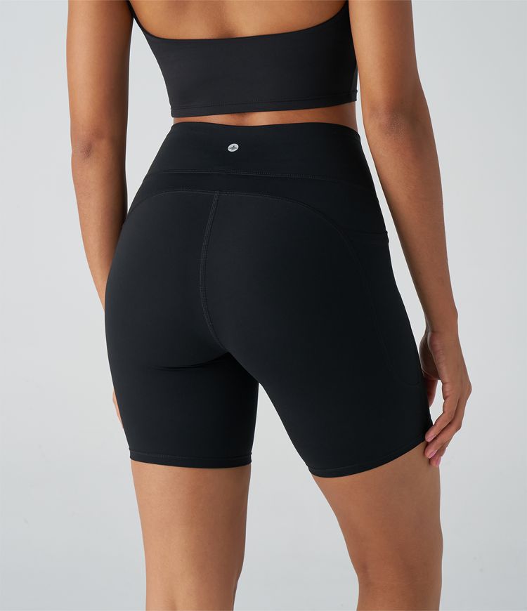 Halara UltraSculpt™ SoCinched High Waisted Tummy Control Side Pocket Training Biker Shorts 7''