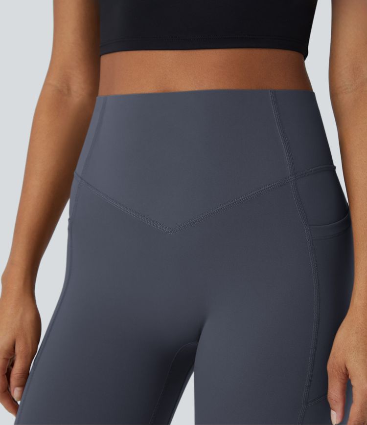 Halara UltraSculpt™ - Formende Workout-Leggings mit hohem Bund, Seitentaschen, Booty-Scrunch und Bauchkontrolle