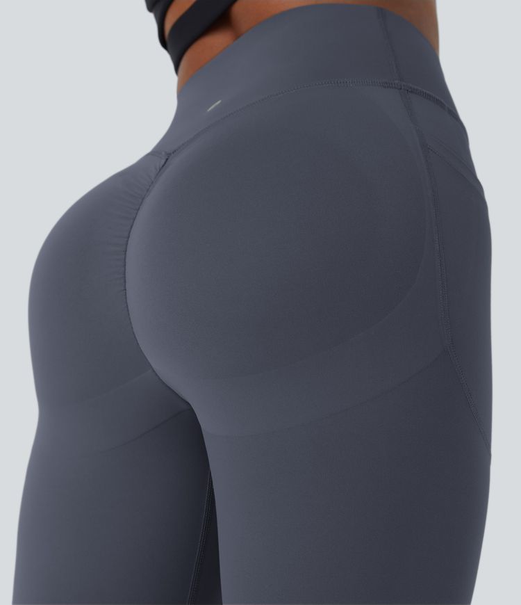 Halara UltraSculpt™ - Formende Workout-Leggings mit hohem Bund, Seitentaschen, Booty-Scrunch und Bauchkontrolle