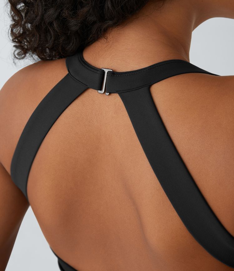 Robe Casual Midi à Découpes de Poche