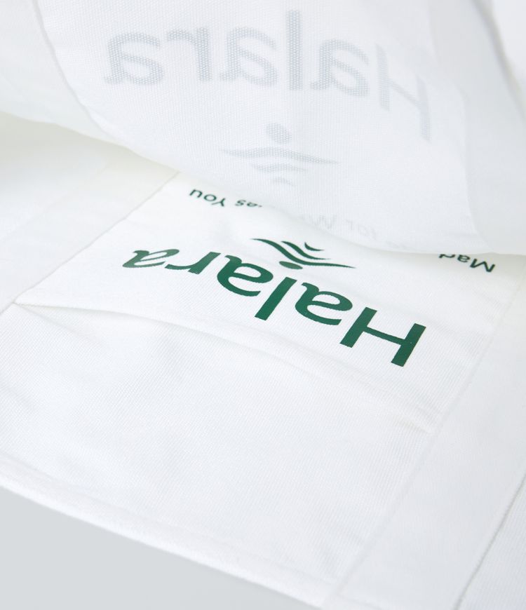 Halara Letter Print Casual Canvas Tote Bag