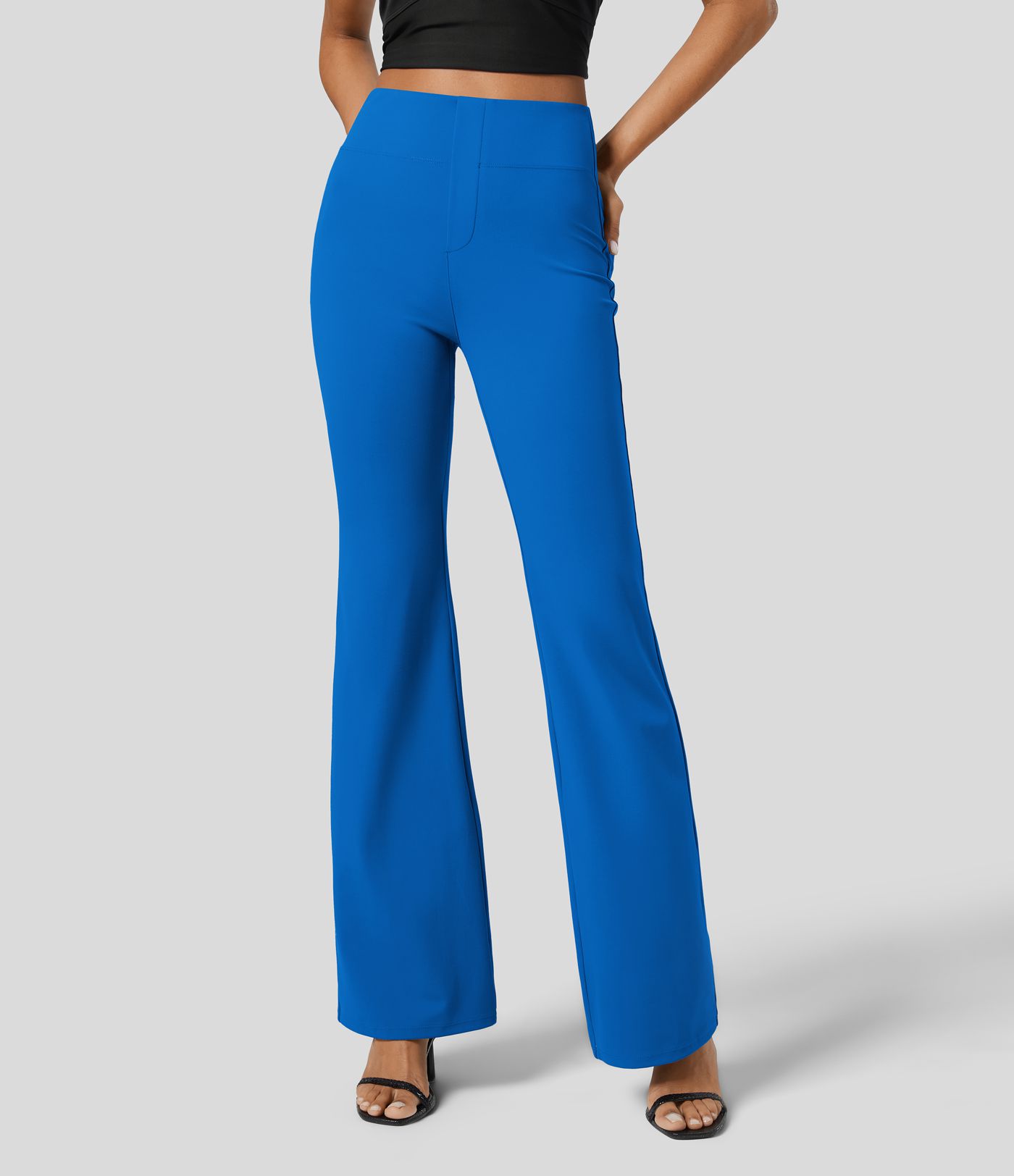 Halara Flex™ SculptKnit High Waisted Back Side Pocket Slight Flare Work Pants