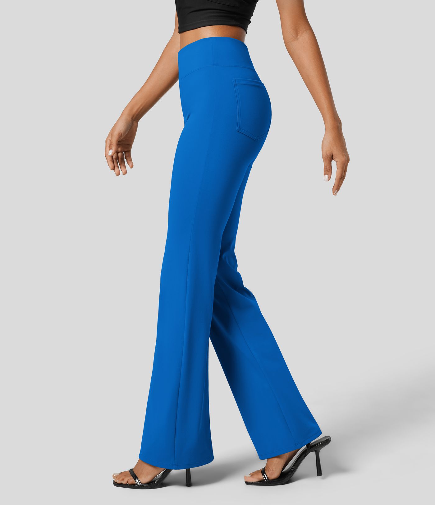 Halara Flex™ SculptKnit High Waisted Back Side Pocket Slight Flare Work Pants